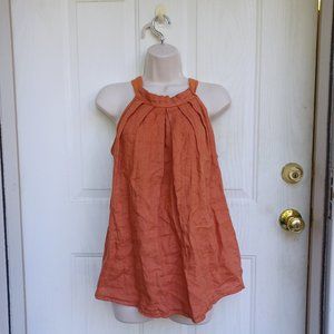 Bellaumbra 100% Linen Made in Italy Sleeveless Shirt Small